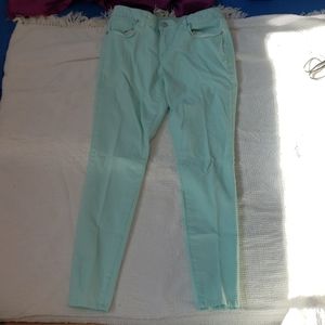S&Co. Mint Green Jeggings Jeans sz 10